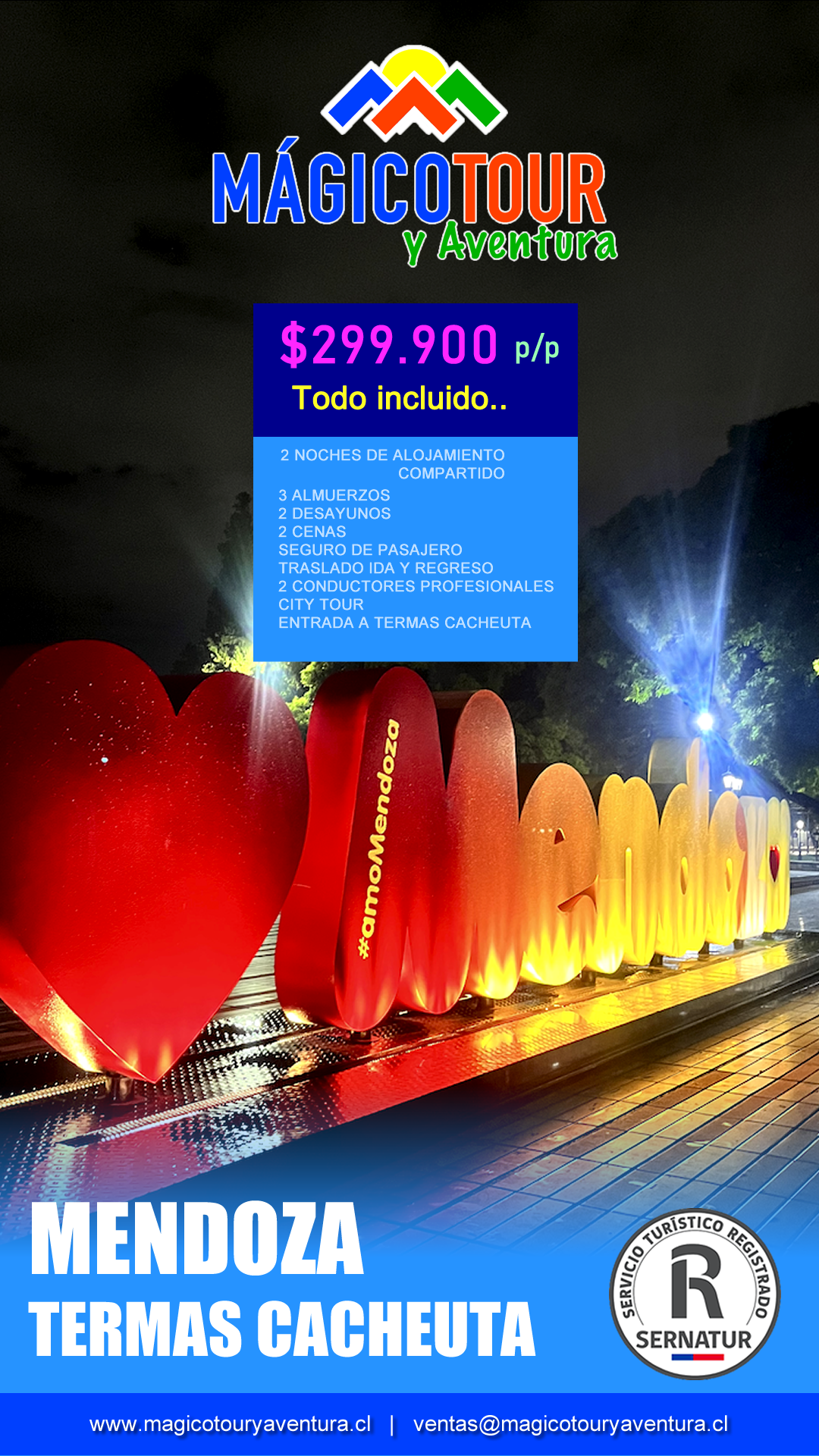 TOUR MENDOZA Y TERMAS CACHEUTA - TODO INCLUIDO